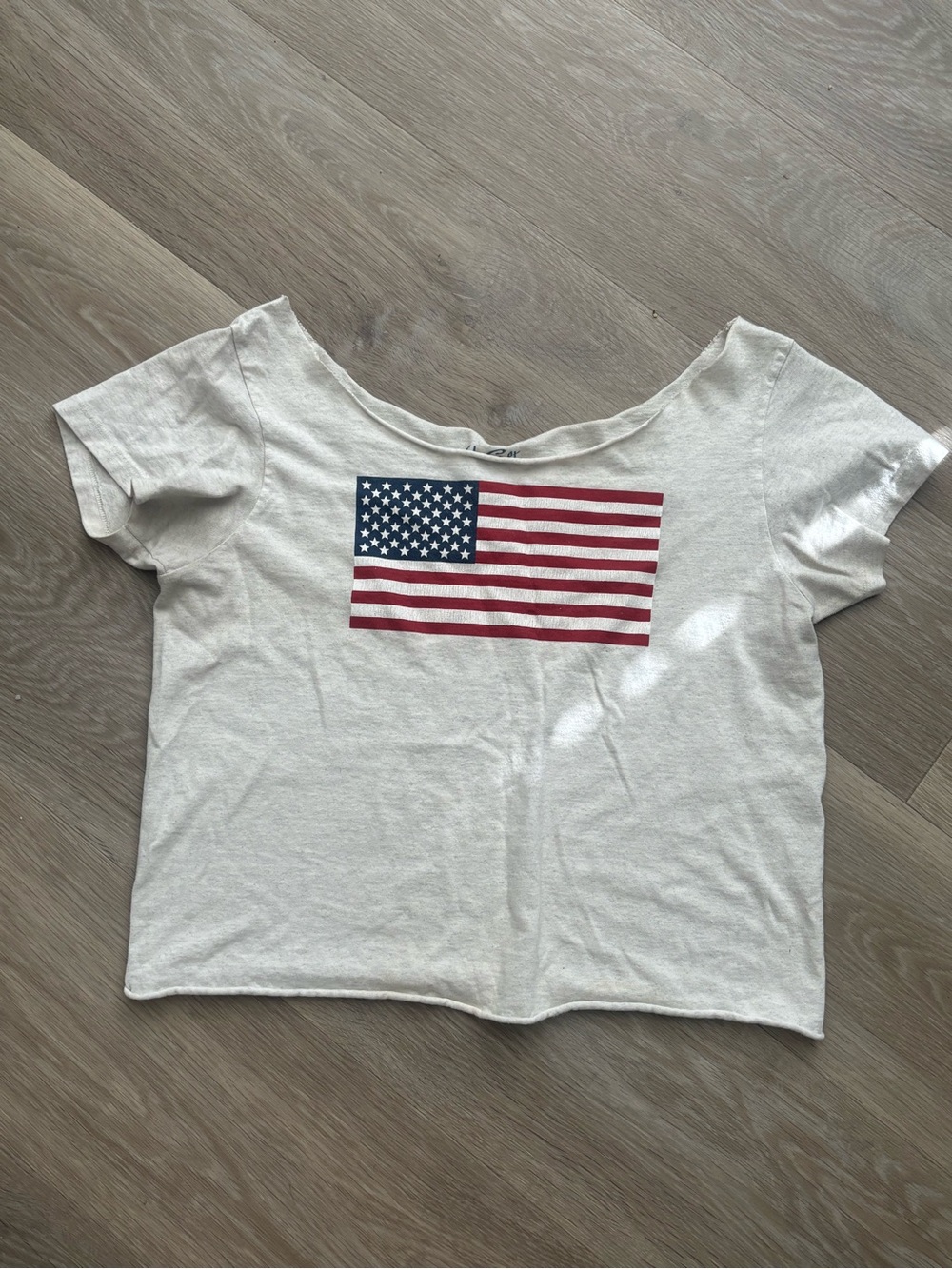 Brandy Melville American flag tee